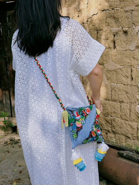 Ethnic Style Embroidered Bag, Change Bag