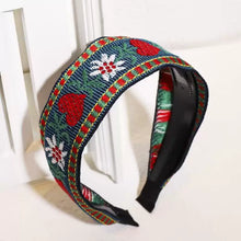 Load image into Gallery viewer, Bohemian Embroidered Headband Retro Ethnic Style Toothed Non-slip Headband Hairpin Large Flower Hair Accessories