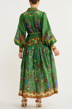 Load image into Gallery viewer, New Autumn Printed Cardigan with Large Swing and Long Sleeved Dress for Women