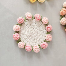 Load image into Gallery viewer, Hand Crocheted Wool Lily of The Valley Coaster Thermal Insulation Pad Small Bouquet for Girls Gifts