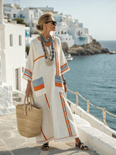 Load image into Gallery viewer, Summer Elegant Large Size Printing Long Pendulum Dress