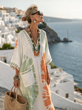 Load image into Gallery viewer, Summer Elegant Large Size Printing Long Pendulum Dress