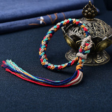 Load image into Gallery viewer, Tibetan Handwoven Colorful Handrope Bracelet Rope Wealth God Bracelet