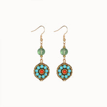 Load image into Gallery viewer, Nepal Tibetan Earrings Ethnic Style Wooden Ear Clips Women's Long Earrings