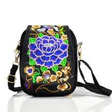 Load image into Gallery viewer, Ethnic Style Bag Small Bag Women&#39;s New Mini Diagonal Canvas Small SquareFlower Versatile Mobile Phone Coin Purse