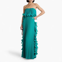 Load image into Gallery viewer, 2025 Summer New Pleated Chest-wrapped Big Pendulum Dress