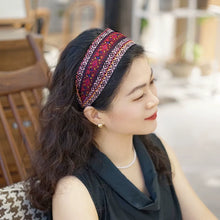 Load image into Gallery viewer, Variable Width Exquisite Embroidery Ethnic Style Headband, Wide Edge Headband Women&#39;s New Model