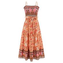 Load image into Gallery viewer, Solid Color Hollow Lace Spliced Square Neck Sleeveless Strap Dress