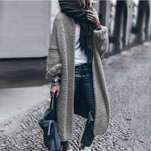 Load image into Gallery viewer, Fall/Winter New Long Sleeve Knitted Cardigan Casual Loose Fit Cardigan Knitted Sweater Jacket