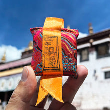 Load image into Gallery viewer, Tibetan Traditional Cloth Bag Amulet, Horse Head Ming King, Great White Umbrella Cover, Buddha Mother, Tara, etc