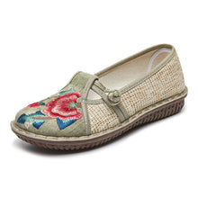 Load image into Gallery viewer, Ethnic Style New Fashion Single Shoes Woven Embroidered Shoes Soft Sole Mom&#39;s Shoes