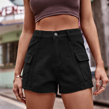 Load image into Gallery viewer, Sexy denim cargo shorts hot pants