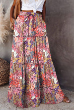 Load image into Gallery viewer, New Bohemian Style Skirt, Loose Fitting Casual High Waisted Long Skirt