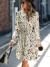 Load image into Gallery viewer, Summer Fashion Printed Long Sleeved Waist Slimming Dress