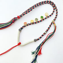 Load image into Gallery viewer, Tibetan Ethnic Style, Five-way God of Wealth Pendant Rope, Thangka Lanyard, Hand-woven Color Necklace Rope