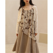 Load image into Gallery viewer, Tie dye slip dress atmospheric literary dress spring and summer French vintage art long dress