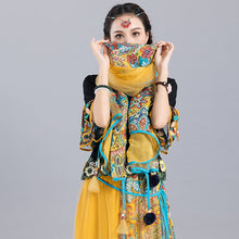 Load image into Gallery viewer, Summer New Ethnic Style Retro Printed Mesh Tassel Versatile Scarf Multi functional Shawl