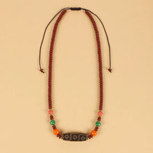 Load image into Gallery viewer, Tianzhu Agate Coral Necklace Tibetan Men and Women Retro Long Ethnic Style Collarbone Chain Tibetan Accessories