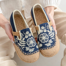 Load image into Gallery viewer, Casual One-pedal Women&#39;s Shoes, The Original Craft Embroidered Light-mouth Single Shoes