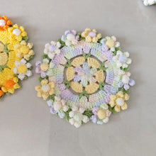 Load image into Gallery viewer, Hand Crocheted Wool Lily of The Valley Coaster Thermal Insulation Pad Small Bouquet for Girls Gifts