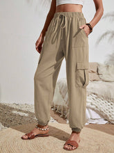 Load image into Gallery viewer, Women&#39;s Spring and Summer New Versatile Solid Color Pocket Casual Cargo Women&#39;s Pants