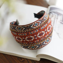 Load image into Gallery viewer, Variable Width Exquisite Embroidery Ethnic Style Headband, Wide Edge Headband Women&#39;s New Model