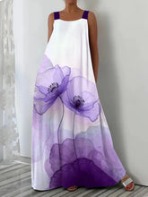 Load image into Gallery viewer, Plus Size Spring and Summer Hot Sale Casual Vacation Print Suspender Pocket Dress