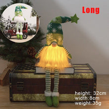 Load image into Gallery viewer, Christmas Faceless Doll Gnome Ornaments LED Light Plush Knitting Crafts Tree Pendant Christmas Decorations for Home Kids Gift