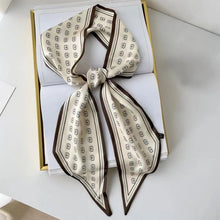 Load image into Gallery viewer, New Long Silk Scarf Women Luxury Paisley Print Headband Soft Satin Scarves Hands Bag Ribbon Foulard Hijab Neckerchief Headband