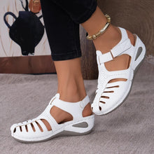 Load image into Gallery viewer, 2025 New Women&#39;s Peep-Toe Ankle Strap Sandals Summer Block Heel Fashion Shoes 11 Colors Available