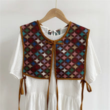 Load image into Gallery viewer, Vests Women Embroidery Lace-up Chic Vintage All-match Casual Korean Fashion Summer Classic Prevalent Waistcoat Harajuku Delicate