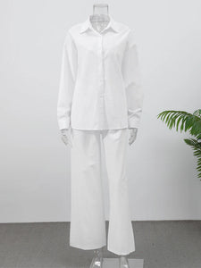 Summer Brown Cotton Linen Loose Pants Sets Fashion V-neck Lace Up Long Sleeve Shirt Suit 2025 New Women's Casual 2 Piece Outfits
