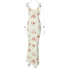 Load image into Gallery viewer, Dulzura Sexy Y2K Clothes Floral Print Sleeveless Backless Bodycon Maxi Dresses For Women 2023 Club Birthday Party Elegant Outfit