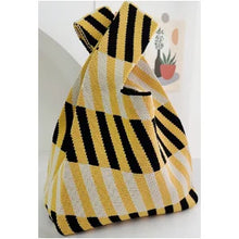 Load image into Gallery viewer, Simple and Casual High-End Knitted Handbag, Suitable for Various Occasions, Versatile for All Seasons, Soft, Breathable, Foldable, Durable, Reusable, Eco-Friendly, Can Hold a Phone, Keys, Water Bottle, Etc., Meets Daily Commuting, Shopping, and Other Need