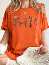 Load image into Gallery viewer, All Kinds Of Beautiful Flowers Printed T-Shirt Women Cotton Loose T Shirts All-Match Summer Clothing Comfortable Y2K Streetwear