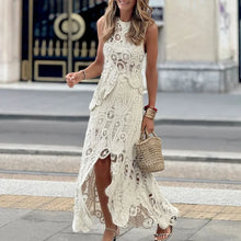 Load image into Gallery viewer, Knitted Irregular Top &amp; Skirts Set Woman 2025 Summer New Sexy Sleeveless Tank Top High Waist Skirts Elegant Chic Outfit