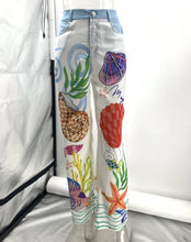 Load image into Gallery viewer, Bohemia Satin Print Loose Two Piece Sets Women Causal Long Sleeve Shirts+Long Wide Leg Pants Female Beach Summer Outfits