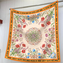 Load image into Gallery viewer, Silk Scarf Women Floral Printed Square Scarves Head Echarpes Silk Foulards Femme Wraps Beach Shawls Bandana Lady Hijabs 90CM