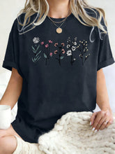 Load image into Gallery viewer, All Kinds Of Beautiful Flowers Printed T-Shirt Women Cotton Loose T Shirts All-Match Summer Clothing Comfortable Y2K Streetwear