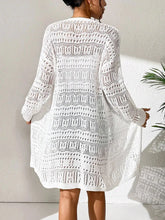 Load image into Gallery viewer, Polyester 100.00% Solid Color Knitted Cardigan with Sun Shading and Loose Fitting Fashion, Mid Length and Elegant Sweater