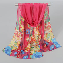 Load image into Gallery viewer, Ethnic New Chiffon Scarf For Women Summer Print Thin Sunscreen Scarves Soft Shawl Foulard Viscose Autumn Female Wrap Shawls