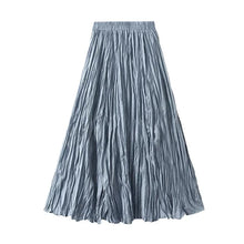 Load image into Gallery viewer, Light Luxury Irregular Slimming Pleated  A-line Skirt for Women High Waist Solid Color Loose Fashion Skirts Casual  Spring New