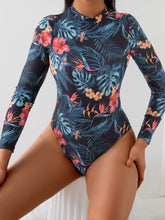 Load image into Gallery viewer, Ladies 2025 One-Piece High Collar Backless Fashionable Swimsuit Long Sleeve Suitable for Summer Beach And Swimming Pool