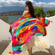 Load image into Gallery viewer, Fashion Women Beach Scarf Bohemia Flower Summer Hijab Shawls and Wraps Female Foulard Echarpe Designer Pashmina Bandana 2023