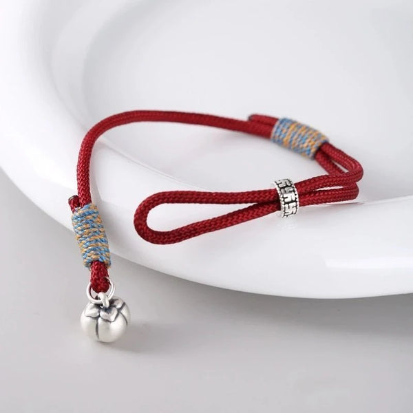 2025 New Handmade Red Lucky Knot Bracelet for Women Adjustable Thread Rope Bangle Best Friend Couple Bracelet Friendship Jewelry
