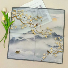 Load image into Gallery viewer, 2025 New 100% Pure Silk Scarf Women Neck Hair Foulard Bandana Square Small Headband Hijab Print Poncho Scarves Pashmina