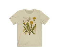 Load image into Gallery viewer, Dandelion Botanical Graphic Tshirt Hiking Shirt Botanical Print Shirt Short Sleeve Cotton Oversized Tee Women Clothing Harajuku