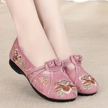 Load image into Gallery viewer, Zapatos De Mujer Women Fashion Round Toe Wine Red Spring Slip on Anti Skid Flat Shoes Lady Casual Plus Size Dance Loafers A318