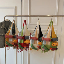 Load image into Gallery viewer, Cute Little Fish Relaxed Knitted Bag 2025 Summer New Commuter Versatile Shoulder Bag Contrasting Cut Out Tote Bag
