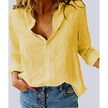 Load image into Gallery viewer, Fashion Women&#39;s Print Shirt Women&#39;s Long Sleeve Top Cotton Office 2024 Spring Summer Casual Loose Top Large 5XL
